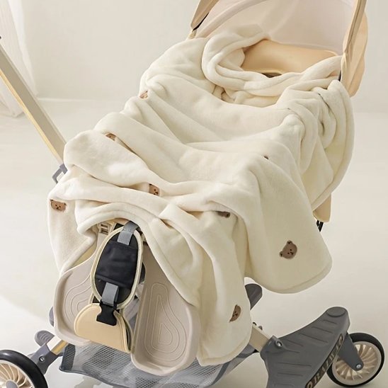 Couverture bébé couvre une poussette