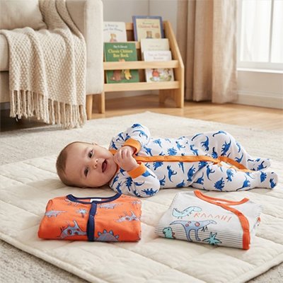 Grenouillere pour bebe lot 1 posés et sur enfant qui joue