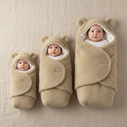 nid d'ange bébé kaki trois tailles fond lin