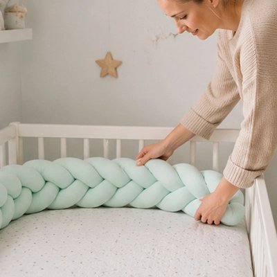 Tresse de lit vert maman arrange
